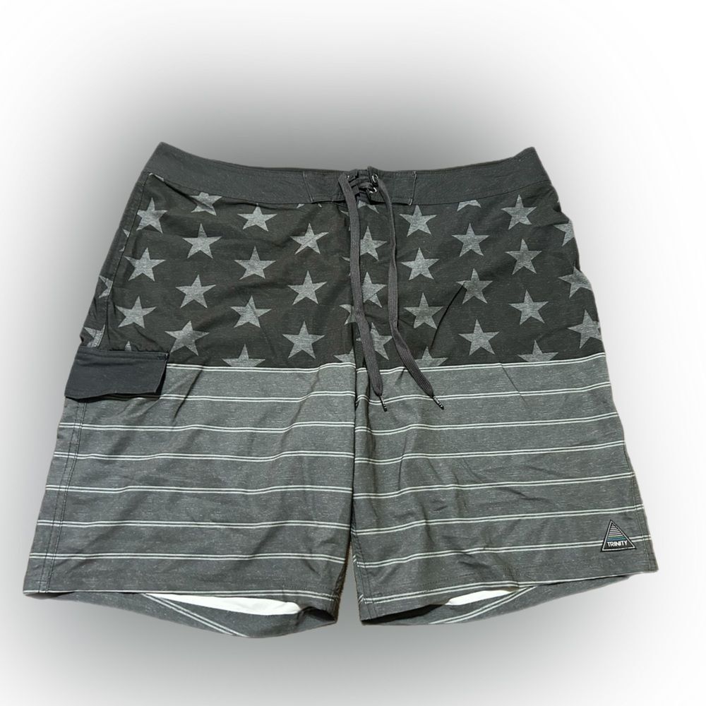 American Flag Patriotic Trinity Board Shorts